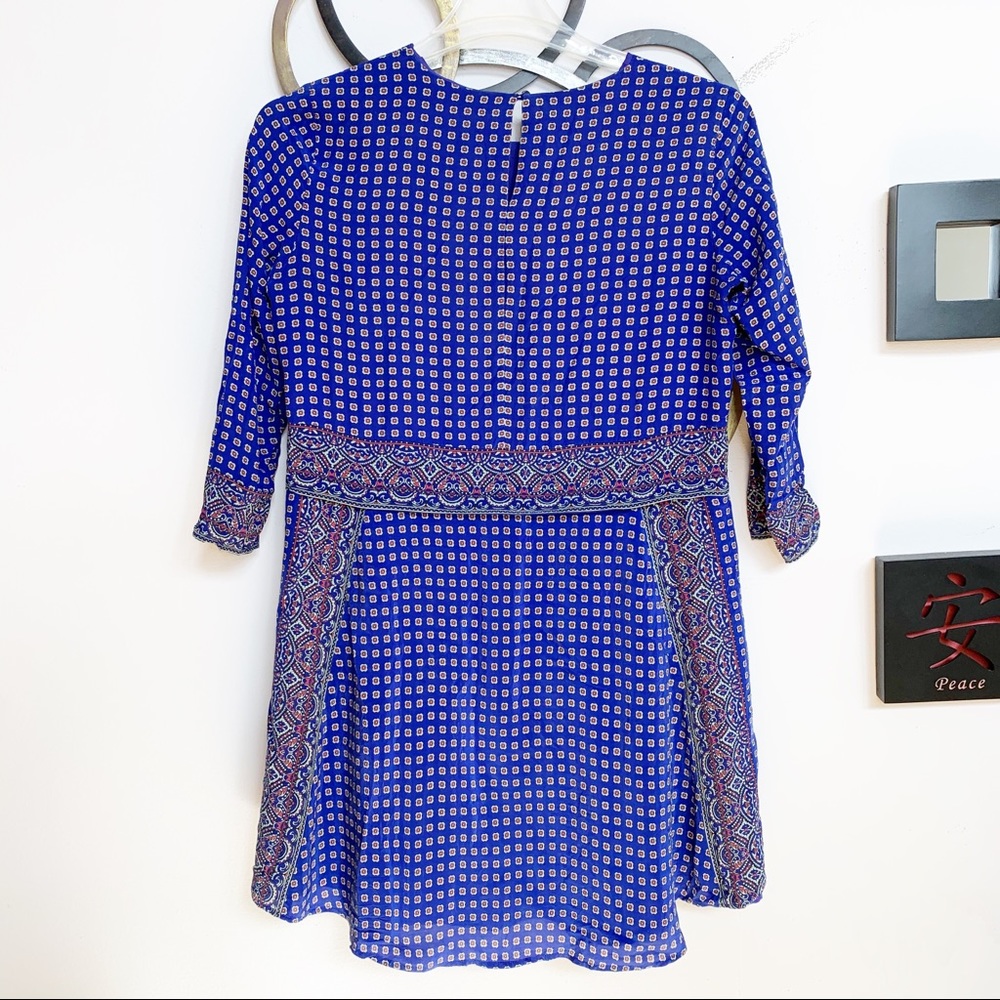 Madewell Silk Tee Dress in Ascot Grid - Picture 4 of 6